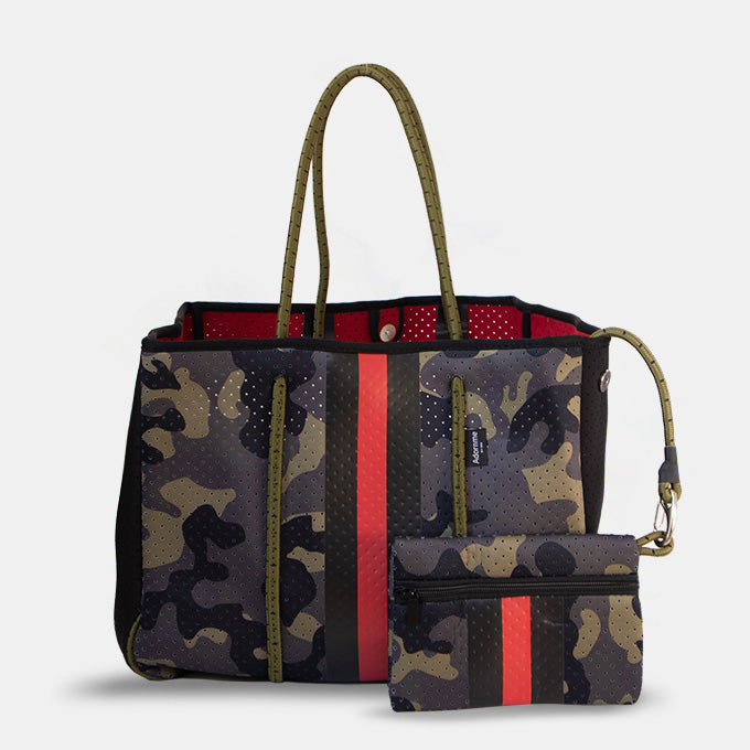 CAMO RED TOTE