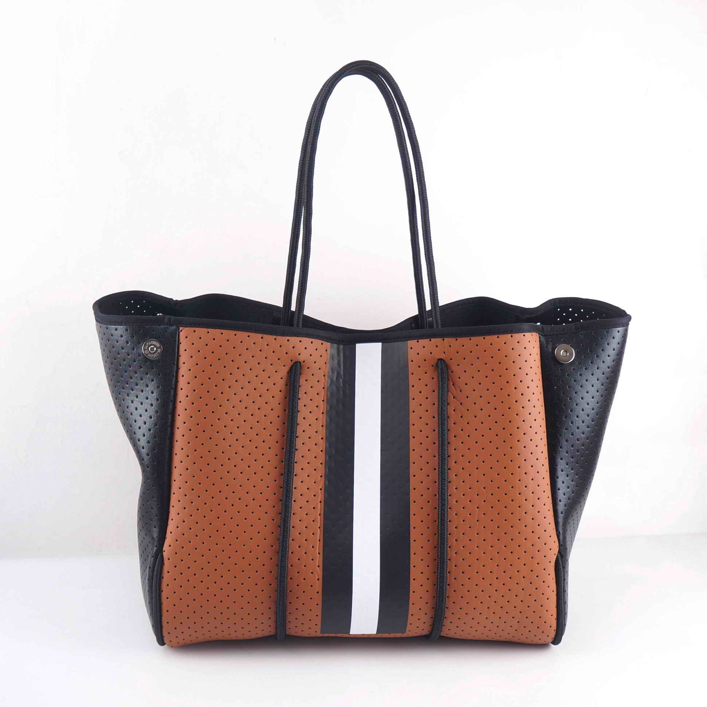 BROWN & BLACK TOTE