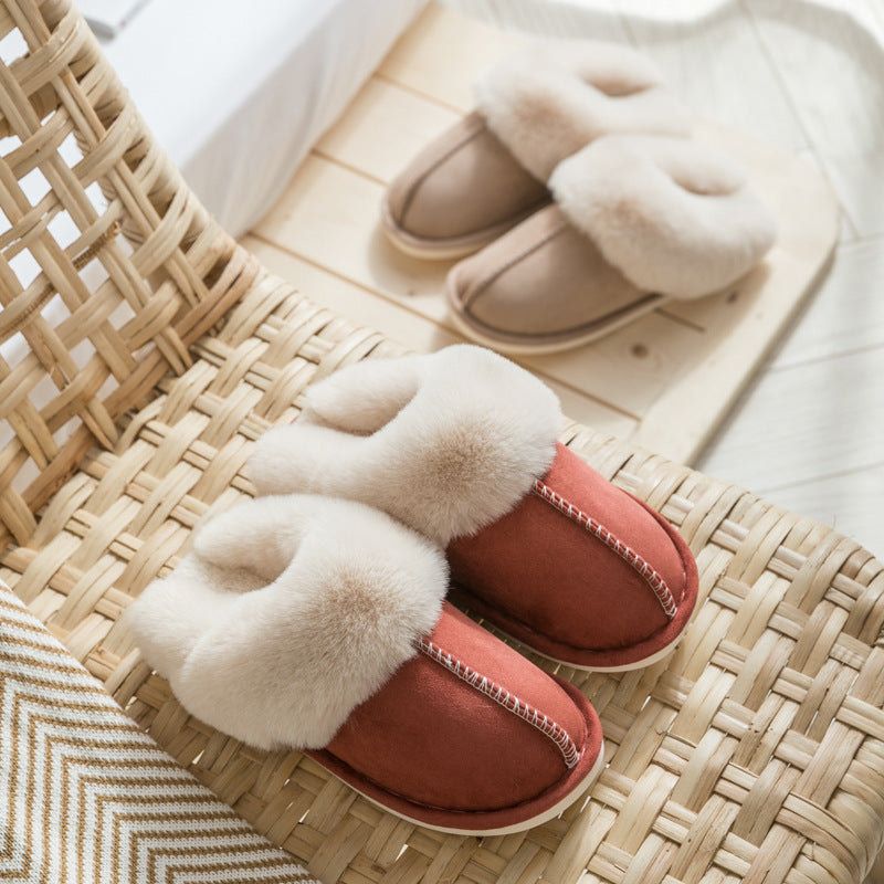 FLUFFY SLIP ON SLIPPERS