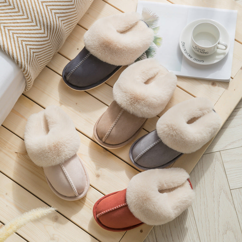FLUFFY SLIP ON SLIPPERS