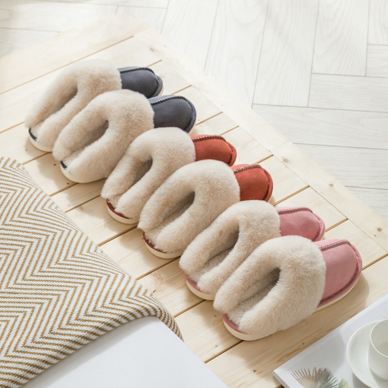 FLUFFY SLIP ON SLIPPERS