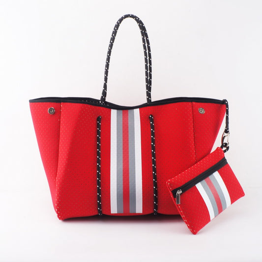 FIRE RED TOTE