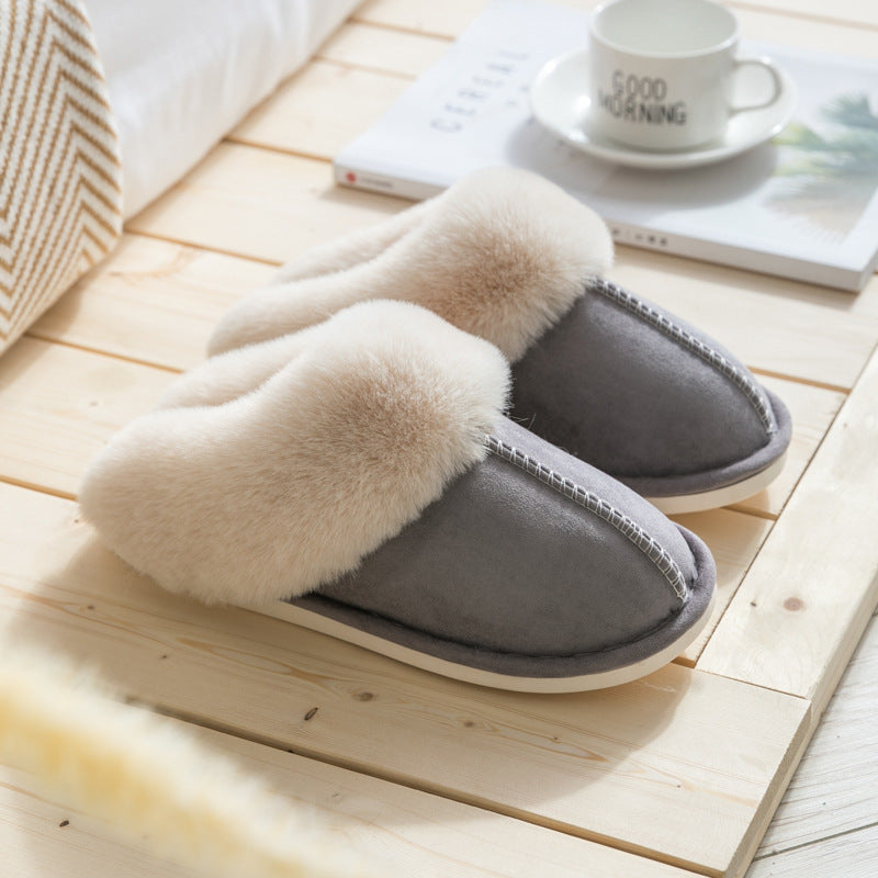 FLUFFY SLIP ON SLIPPERS