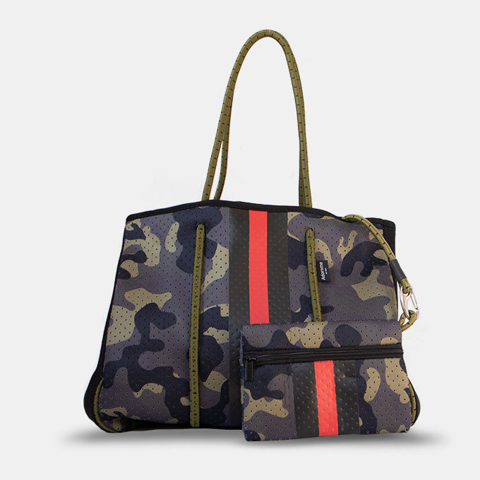 CAMO RED  TOTE