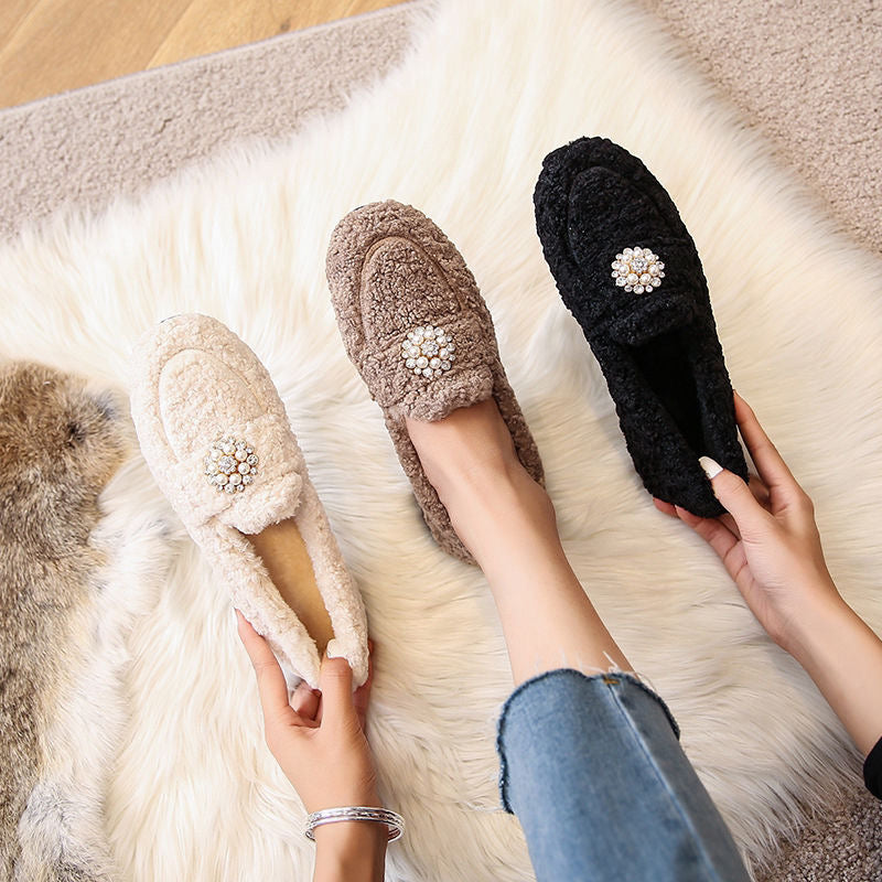 FLEECE LOAFER SHOE/ SLIPPER